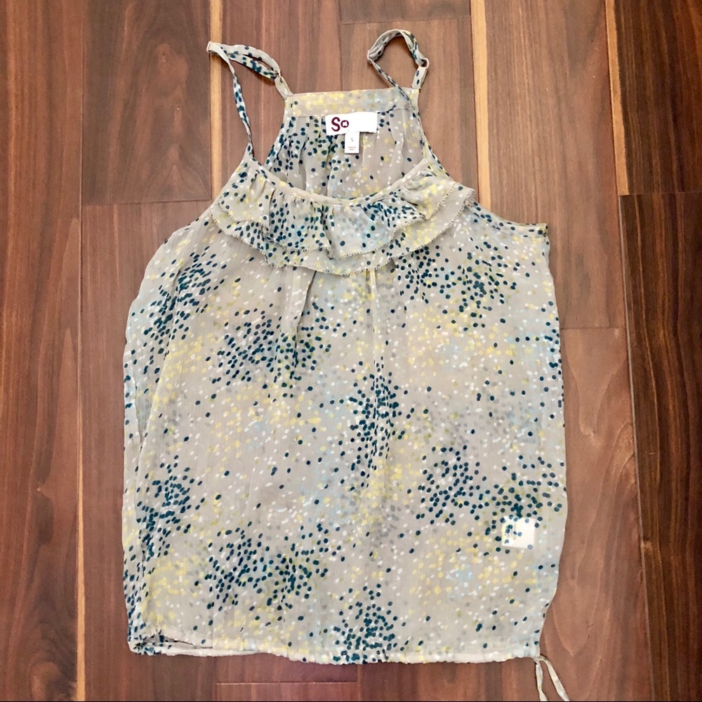 Halter sheer top